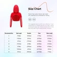 thumbnail image 7 of Aislor Girls Mesh Long Sleeve Drawstring Hooded Crop Top for Hip Hop Jazz Dancewear Fluorescent Green 10, 7 of 7