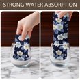 thumbnail image 4 of 2 Pcs Pioneer Flower Floral Print Pattern Kitchen Towels, Funny Microfiber Dish Towel Set, 18" X 26" Tea Towels, 4 of 6