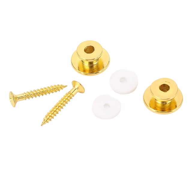 Cerradura para correa de guitarra botón dorado para correa de guitarra 2 piezas diseño moderno para guitarras eléctricas acústicas ANGGREK Otros
