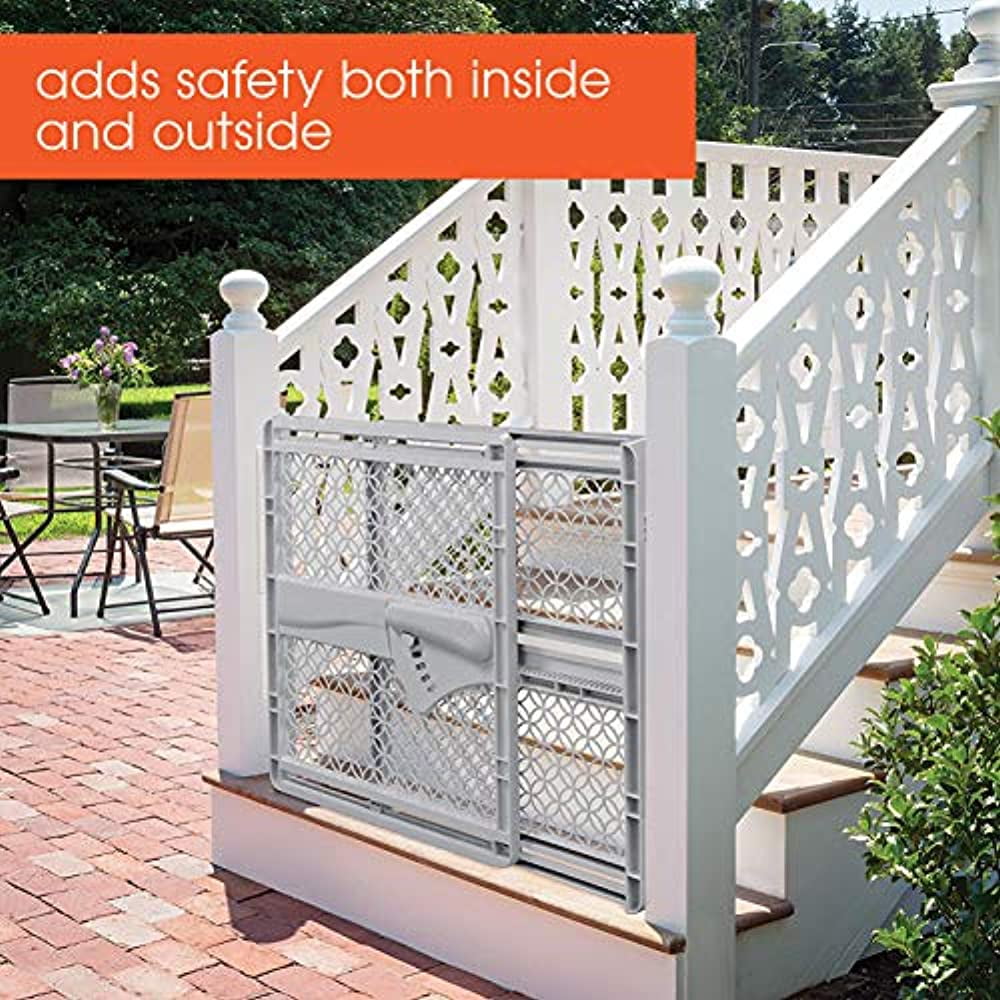 Summer Indoor & Outdoor Multi Function Walk-Thru Gate, Gray