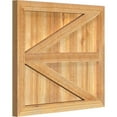 thumbnail image 4 of 26 7/8"W X 23"H Timbercraft Five 5 3/8" Boards Framed Board-N-Batten Shutters W/Z-Bar, Rough Sawn Western Red Cedar (Per Pair), 4 of 13