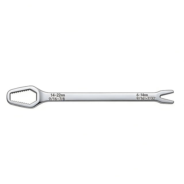 Clé Universelle à Double Extrémité pour Automobile, Bicyclette, Entretien, Plomberie, Clé 8-22 mm à Serrage Automatique, Clé Réglable