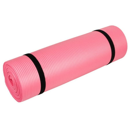 Yoga Mat Hardwood Floor UBesGoo Folding Yoga Pilates Mat, 8mm/10mm/15mm Extra Thick High Density Anti-Tear Fitness Exercise Floor Mat, with Carrying Strap ()