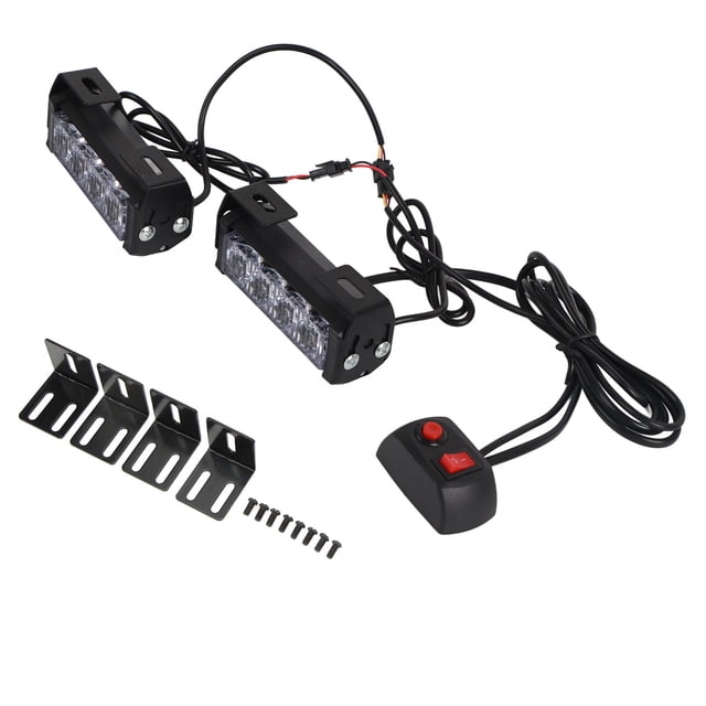 Luz estroboscópica de emergencia de 8 LED, 12V, 24V, IP67, lámpara intermitente de advertencia Universal impermeable para coche, camión, remolque, furgoneta