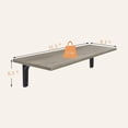 thumbnail image 3 of ZXNYH Long Wall Shelves, 47.3Inch Wall Mounted Shelves Set of 2, Extra Large Wall Storage Ledges with Sturdy Metal Brackets for Living Room, Bathroom, Bedroom, Kitchen, Rustic Brown, 3 of 8