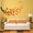 Orange & Black, variant on VWAQ Tree Branch Leaves Wall Sticker - Living Room Decal Decor - 37 PCS