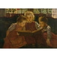thumbnail image 2 of Walter Firle 18x14 Black Ornate Wood Framed Double Matted Museum Art Print Titled - The Fairy Tale, 2 of 5