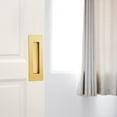 thumbnail image 4 of Malimali Recessed Finger Flush Pulls for Pocket, Sliding Barn Door - Brushed Gold Stainless Steel Rectangular Door Pulls (2 Pack) 6 Inch, 4 of 7