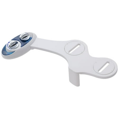 Luxe Bidet Neo 120 (Elite Series) - Self Cleaning Nozzle - Fresh Water Non-Electric Mechanical Bidet Toilet Attachment w/ Strong Faucet Valves and Metal Hoses