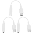 thumbnail image 1 of Raindrops 3Pcs USB C to 3.5mm Audio Adapter White for Stable Performance Daily Use, 1 of 7