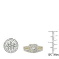thumbnail image 4 of Dazzlingrock Collection 1.00 Carat (ctw) 10K Round Diamond Split Shank Halo Engagement Ring Set 1 CT, Yellow Gold, Size 7, 4 of 4