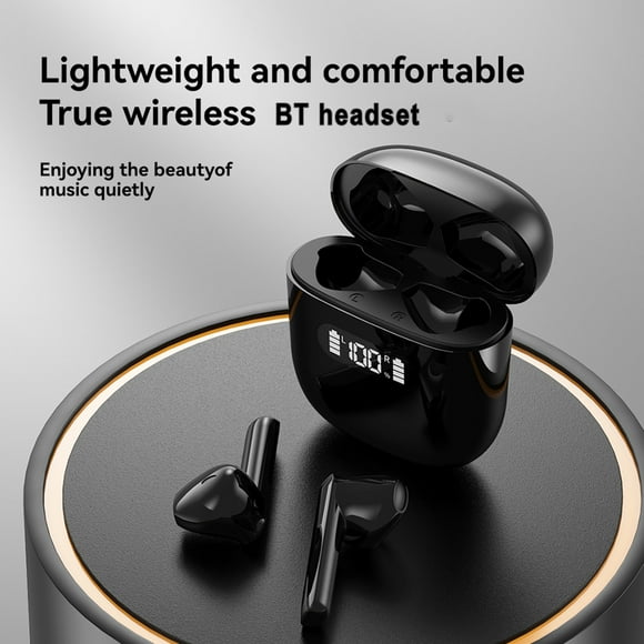 Auriculares Inalámbricos BT 5.3 Auriculares Pantalla LED IPX4 Impermeable Para Teléfono Computadora Portátil