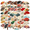 7A, variant on Ancient - style Fan Theme Stickers, Waterproof Fan Theme Sticker for Water Bottle Laptop Phone Cases Planner Skateboard Luggage Helmet Party Favor Decor, Ideal for Adults Teens Teacher Rewards