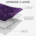 thumbnail image 6 of Shag Area Rugs for Bedroom Living Room,4X6 Ultra Soft Purple Fluffy Area Rugs for Dorm, Indoor Carpet Nursery Rugs for Kids Girls Room Home Decor,Purple, 6 of 18