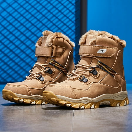 

Boys Warm Snow Boot Soft-soled Anti-slip High Top Thermal Shoes Winter New