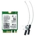 thumbnail image 1 of Tarjeta de red inalámbrica Ac8265, tarjeta Wifi M.2 de banda de 2,4 ghz-5ghz con antena Flexible de generación Ipex4, 1 of 5