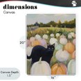 thumbnail image 4 of Stupell Industries Modern Kitten & Pumpkins in Field Canvas Art, 16 x 20, by The Prints Vibe, 4 of 8
