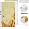 thumbnail image 2 of Golden Maple Leaf Fall Hand Towels 2 PCS, Autumn Leaves Kitchen Towel Ultra Soft and Highly Absorbent,Decorative Fingertip Face Towel for Bathroom Hotel, 28.3"x14.4", 2 of 6