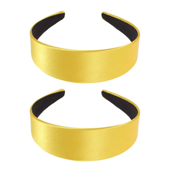 IBASETOY Elegant Yellow Hair Band Cloth Headband for Decoration Perfect for Parties and Celebrations 2Pcs