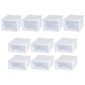 Sterilite 27 Quart Single Box Modular Stacking Storage Container