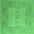thumbnail image 1 of Ahgly Company Indoor Square Oriental Emerald Green Industrial Area Rugs, 8' Square, 1 of 4