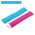 thumbnail image 3 of Unique Bargains Anti Skid Sweatband Badminton Tennis Racket Towel Grip Overgrip, Fuchsia/Sky Blue 4 Pack, 3 of 6