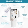 thumbnail image 4 of SKYSONIC 40oz Tumbler with Handle and Straw-Double Wall Vacuum Reusable Stainless Steel Insulated Water Bottle Mothers Day Gifts-Cartoon Koala Animal, 4 of 7