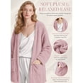 thumbnail image 5 of DAKIMOE Sleep Cardigans Robe Bed Jackets for Women Toasty Cozy Sherpa Coat Cloud-Soft House Jacket Loose Oversized Fleece Fuzzy Outwear, S-XXL, 5 of 9