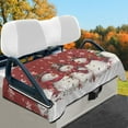 thumbnail image 2 of Yuyamidu Christmas Golf Cart Seat Covers Cute Snowman Golf Cart Cushion Covers Flannel Warm Club Car Cushion Covers Outdoor Decorations, Red, 2 of 8