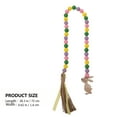 thumbnail image 3 of CIMAXIC Easter 3pcs Easter Wood Bead Tassel Rabbit Decors Bead String Home Decorations,28.35"X0.63"X0.63", 3 of 5