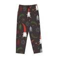 thumbnail image 4 of Naloa Cute Christmas Gnomes Print Women’s Ultra-Soft Comfy Pajama Lounge Pants with Pockets & Drawstring, 4 of 8