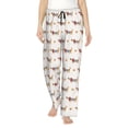 thumbnail image 2 of Goofa Dachshund Dog Puppy Printed Soft Pajama Pants for Women, Wide Leg Comfy Casual Lounge Yoga Pants-X-Large, 2 of 9