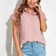 thumbnail image 5 of Blusa superior de la camisa de la rebeca del botón de la manga corta de la gasa del verano de la manera atractiva ocasional de las mujeres Pompotops qwe20646, 5 of 9