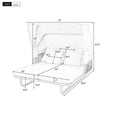 thumbnail image 2 of 57" Outdoor Patio Daybed Rattan Daybed Outdoor Sunbed with Detachable Pillows for Patio, Backyard, Pool, 2 of 9