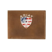 Ariat American Flag Embroidered Aged Back Bifold Wallet A35549217