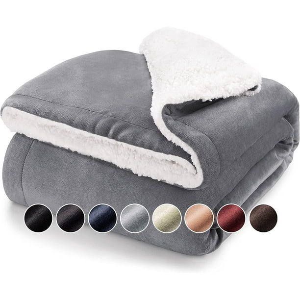 Cuddly Sherpa Blanket - High-Quality, Super Soft Fleece Blanket as Sofa  Throw 