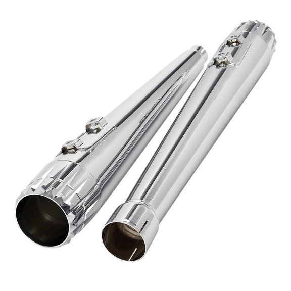 4" Me ga ph one Slip-On Exhaust Pip Fit For Harley Ultra Classic Road Glide 17-24