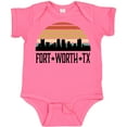 thumbnail image 3 of Inktastic Fort Worth Texas Skyline Retro Boys or Girls Baby Bodysuit, 3 of 5