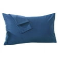 thumbnail image 2 of Bangcool Set of 2 Soft Cotton Solid Color Pillowcases Pillow Cover for Home Bedroom Hotel Travel, Standard Size, 2 of 3