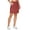 Rust, variant on RBX Active Women's Golf/Tennis Woven Longer Length Flat Front Skort With Pockets