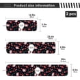 thumbnail image 3 of Coolnut Christmas Santa Claus Sink Splash Guard for Faucet 2 Packs Faucet Absorbent Mats, Happy New Year Faucet Handle Drip Catcher Quickly Drying Mat for Kitchen Counter Bathroom, 30"x5.5", 3 of 7