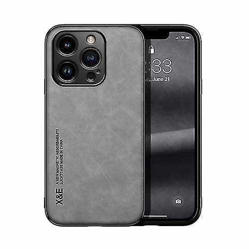 Funda de cuero magnética con tacto de piel para iPhone 15 Pro