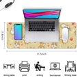 thumbnail image 5 of Long Mouse Pads for Desk,Corgi Dog and Footprints Desk Mats on Top Of Desks, Desk Mouse Pad Extra Large with 3mm Non-Slip Base and Stitched Edge for Gaming,Office,Work,Home 31.5"x11.8", 5 of 6