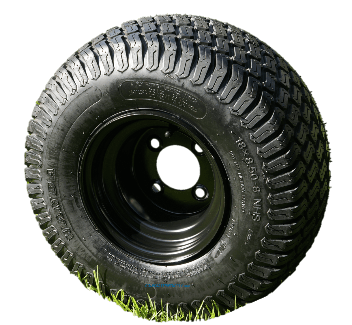 18X8.508 GTX OEM Golf Cart Wheels and Tires Combo Set of 4