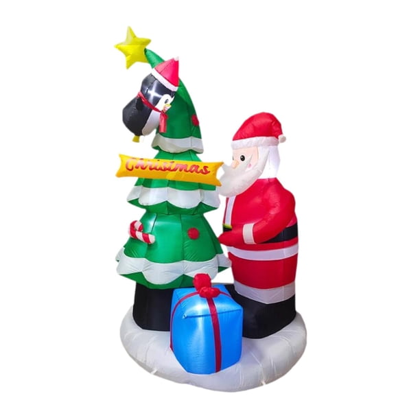 Papá Noel Inflable Navideño Resistente A La Intemperie, Decoración Navideña Para Patio, Estilo G