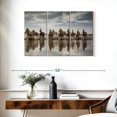 thumbnail image 3 of Elephant Stock White Camargue Horse Running In The Ocean V Wall Art - Horizontal Multi Panel Canvas - Living Room Wall Decor - Animal Multi Panel - Beige And Gray Decor By Scott Stulberg - 38" x 24", 3 of 8