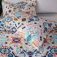 thumbnail image 4 of Bohemian Quilt Set Queen - Microfiber Lightweight Bedspread Set 3-Piece for All Season (1 Quilt, 2 Shams), 4 of 8