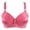 Hot Pink, variant on Lingerie for Women Fashion Bra for Women Wire-Free Printed Design Underwear Top Lightweight Support and Comfort for Everyday Wear Red 90