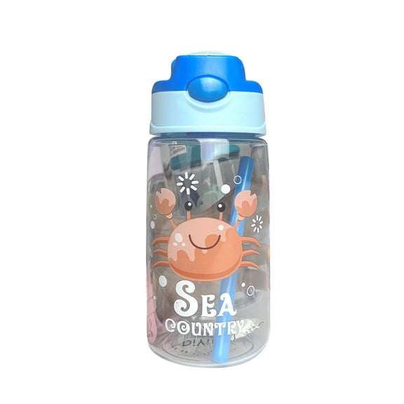 500ml Personalized Leak-Proof Plastic Water Bottle with Lid, Custom Name Gift for School & Travel (Blue, 1pc)