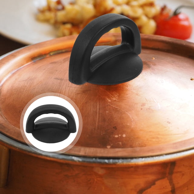 TEHAUX 4Ud Mango De Plástico Negro Para De Olla Accesorio Reemplazable Y Compacto